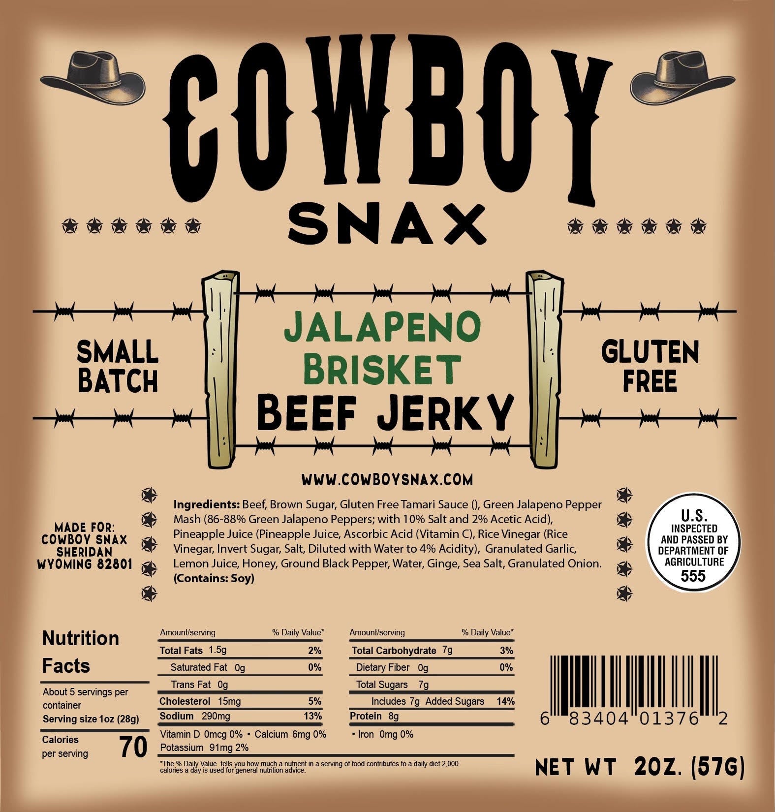 Jalapeno Brisket beef jerky